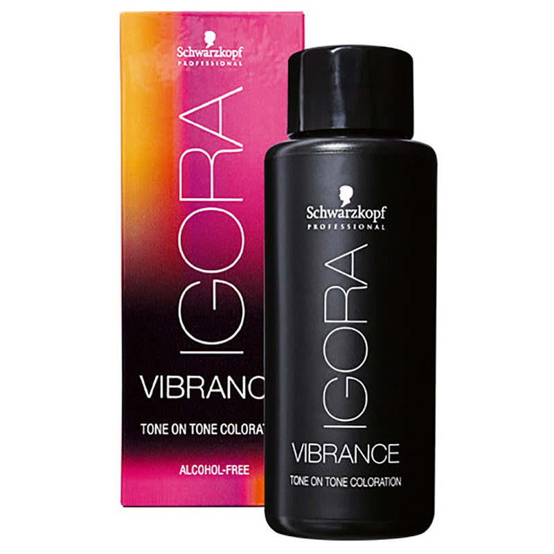 Schwarzkopf Schwarzkopf Igora Vibrance 7-1 Medium Blonde Cendre Tone On Hair Color Black