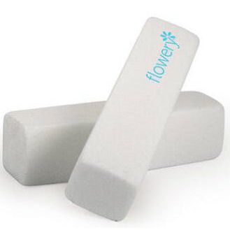Flowery Flowery Polar Bar White Block Nail File 1 Nails White Smoke