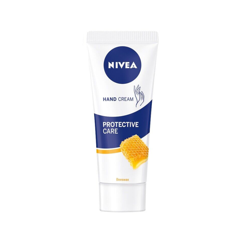 Nivea Nivea Protective Care Beeswax Hand Cream 75 Ml Protective Masks White Smoke
