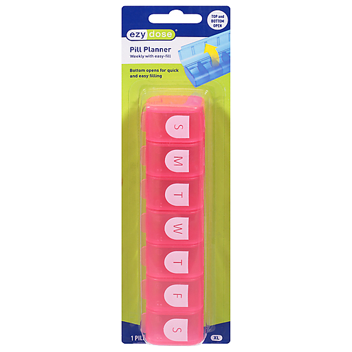 Ezy Dose Ezy Dose Pill Organizer Health & Beauty Yellow Green