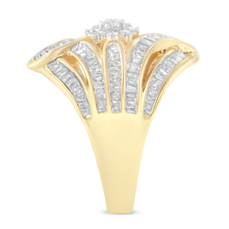 Bids.com 10K Yellow Gold Diamond Ring (1 Cttw, I-J Color, I2-I3 Clarity) - Size 7 Rings White Smoke 8 / Yellow.Gold,6 / Yellow.Gold,7 / Yellow.Gold,6.5 / Yellow.Gold,7.5 / Yellow.Gold