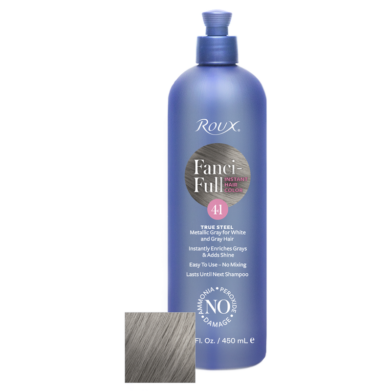 Roux Roux Fanci-Full Rinse 41 True Steel 15.2 Ounce Hair Color White Smoke