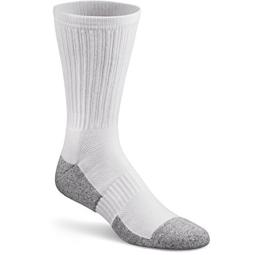 Dr. Comfort Dr. Comfort Diabetic Crew Socks - White Large White & Cream Sauces White Smoke
