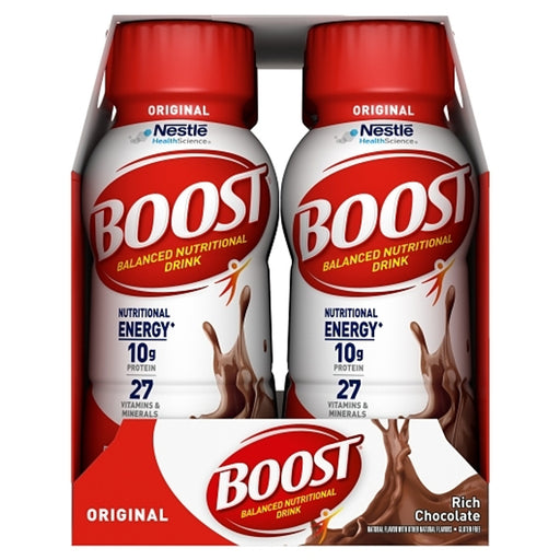 Boost Boost 06753600 Nutritional Rich Chocolate Drink Case Of 24 Fitness & Nutrition White Smoke