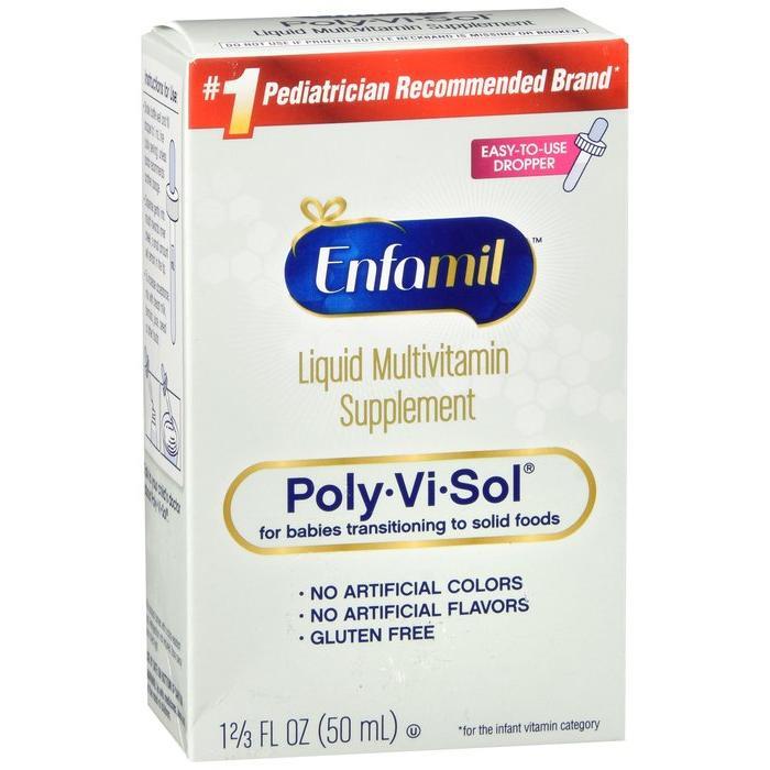 Mead Johnson USA Mead Johnson USA Pack Of 12-Poly-Vi-Sol Drop 50 Ml Drops 50 Ml By Johnson/Nutr Medicine & Drugs Lavender