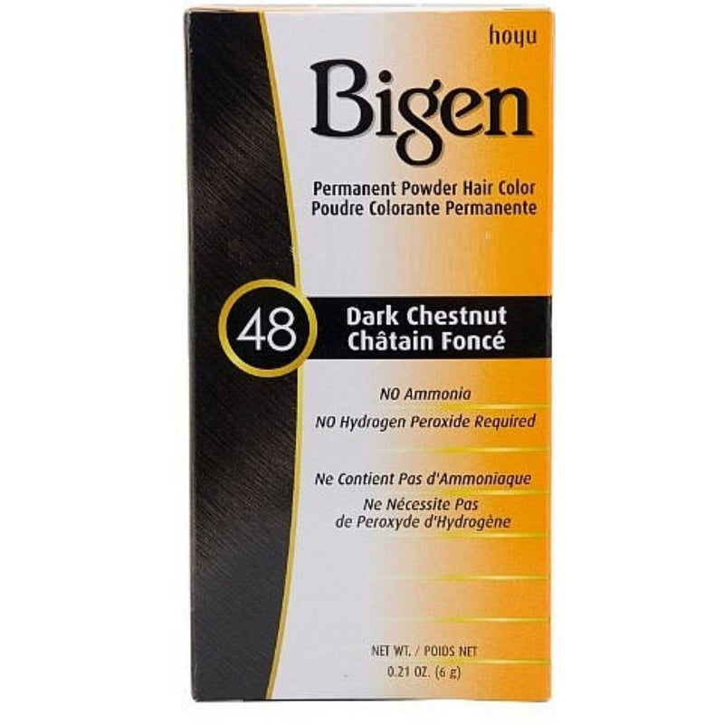 Bigen Bigen Permanent Powder Hair Color - 48 Dark Chestnut Hair Color Light Gray