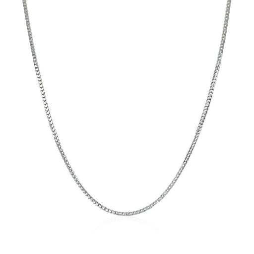 Bids.com 14k White Gold Franco Chain 0.9mm Necklaces White Smoke 16 / White Gold,18 / White Gold,20 / White Gold,One / White Gold