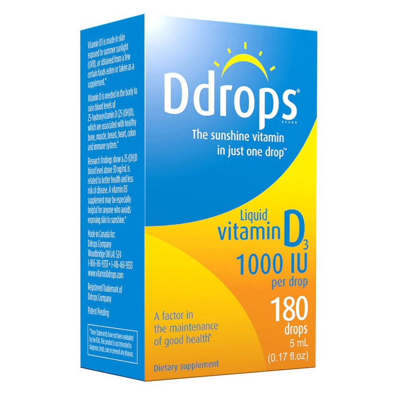 Ddrops Ddrops Vitamin D3 180Ea Bag Vitamins & Supplements Dodger Blue