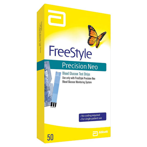 Freestyle FreeStyle Precision Neo – Blood Glucose Test Strips – 50 ct Blood Glucose Test Strips White Smoke