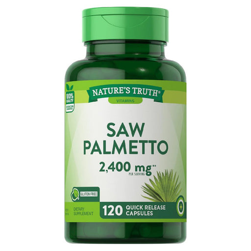 Nature's Truth Nature's Trut 2400 Mg,Saw Pametto  120 Quick Release Capsules Vitamins & Supplements White Smoke
