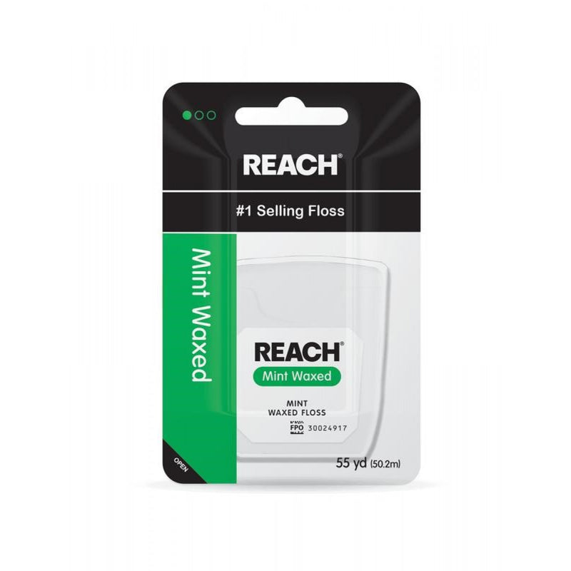 Reach Reach® Waxed Dental Floss – Mint Flavor (55 Yards) Dental Floss Lavender