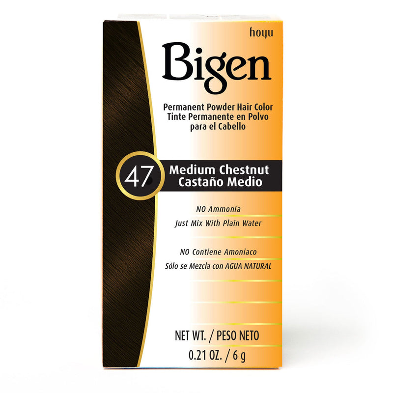 Bigen Bigen Hair Color, Permanent Powder, Medium Chestnut 47 0.21 Oz Hair Color White Smoke