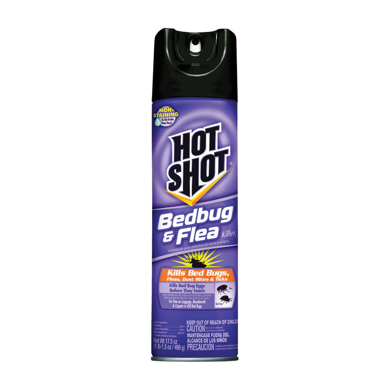 Hot Shot Hot Shot Bedbug & Flea Killer 17.5 Oz Lawn & Garden Black