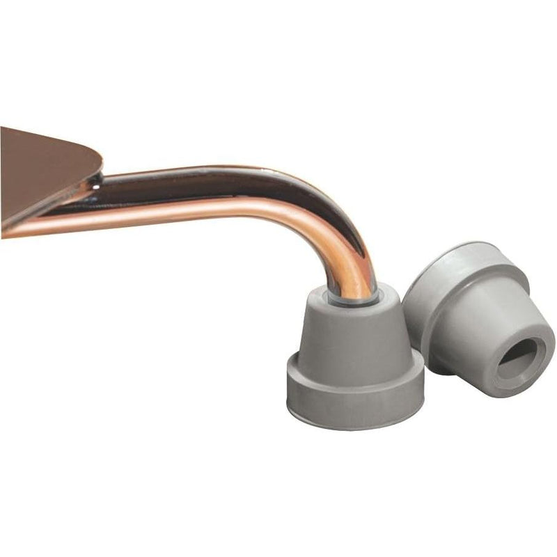 Medline Medline Quad Cane Tips, Gray, 1/2 Inch Canes & Walking Sticks White Smoke