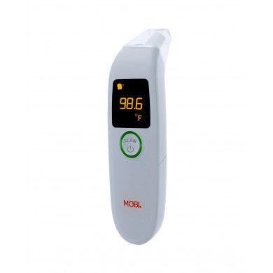 Mobi Mobi DualScan FeverTrack Ear & Forehead Medical Grade Thermometer W/ Medication Reminder Alarm Baby Health Dark Gray