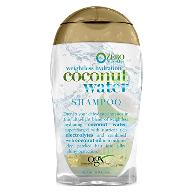 OGX OGX Weightless Hydration Coconut Water Hair Shampoo, 3 Oz Shampoo White Smoke