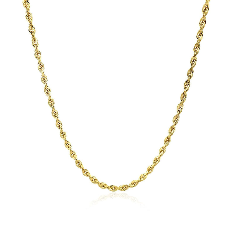 Bids.com 2.5mm 10k Yellow Gold Solid Diamond Cut Rope Chain Necklaces White Smoke 16 / Yellow Gold,18 / Yellow Gold,20 / Yellow Gold,22 / Yellow Gold,24 / Yellow Gold,30 / Yellow Gold,One / Yellow Gold