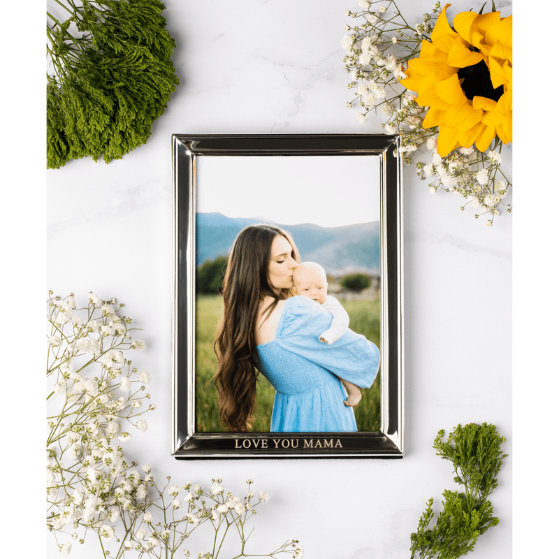 Sunflower Motherhood Love You Mama Picture Frame Photo Frame Dark Slate Gray