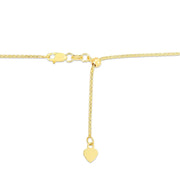 Bids.com 14k Yellow Gold Adjustable Popcorn Chain 1.3mm Necklaces White Smoke 22 / Yellow Gold,One / Yellow Gold