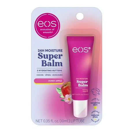 eos Eos 24HR Moisture Super Balm- Honey Apple Lip Sleeping Mask 0.35 fl oz 1 Pack Lip Balms Light Gray