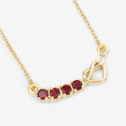 Bids.com 0.32 Carat Genuine Garnet .925 Sterling Silver Necklace Necklaces White Smoke size 18.00