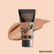 Rude Cosmetics Double Trouble Foundation and Concealer Foundation Peach Puff Desert 17