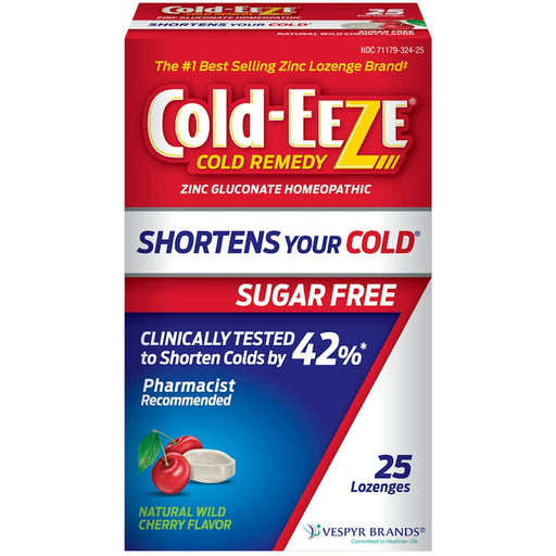 Cold Eeze Cold Eeze Remedy, Sugar Free, Lozenges, Natural Wild Cherry Flavor Medicine & Drugs White Smoke