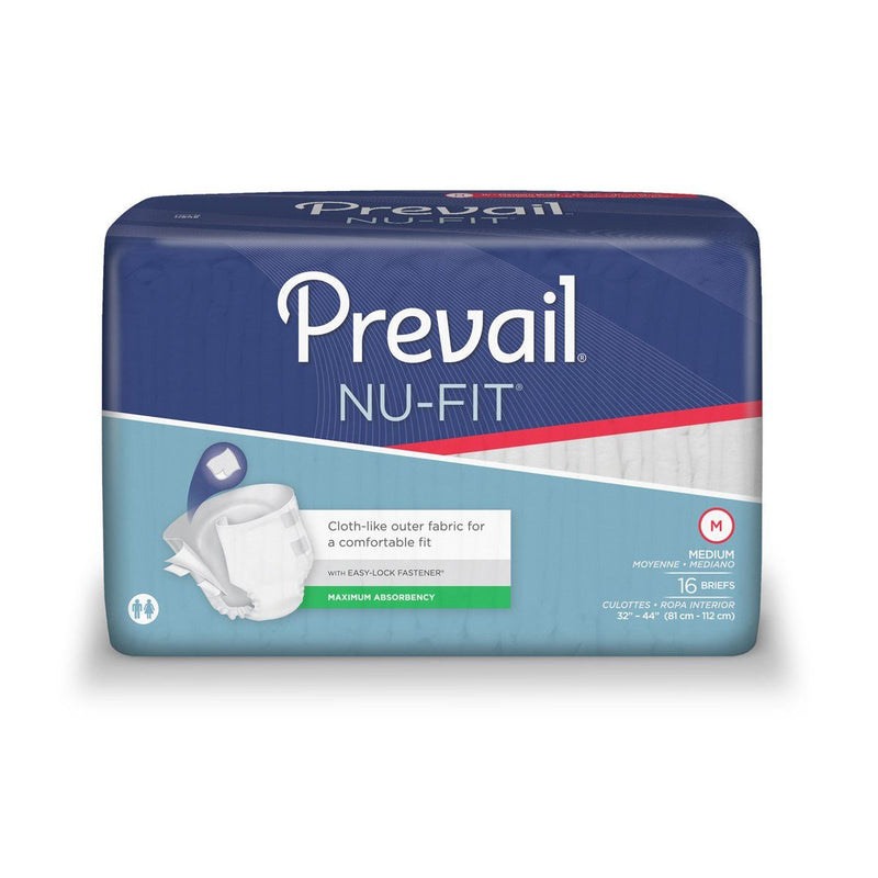 First Quality First Quality Prevail Nu-Fit Adult Incontinence Brief, Unisex, Medium, Disposable, Heavy Absorbency Bicycle Shorts & Briefs Dark Slate Blue