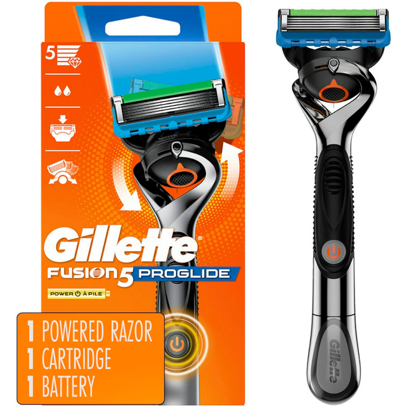 Gillette Gillette ProGlide Power Men S Razor Handle 1 Blade Refill Shaving & Grooming White Smoke