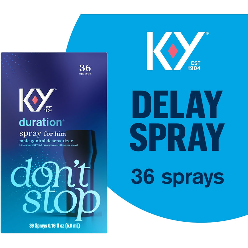 K-Y K-Y Duration Spray For Men - 0.16 Fl Oz Health & Beauty Deep Sky Blue