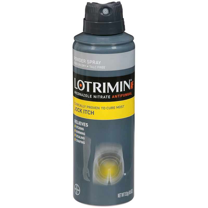 Lotrimin Lotrimin AF Jock Itch Antifungal Powder Spray - Miconazole Nitrate 2%, 4.6 oz Medicine & Drugs White Smoke