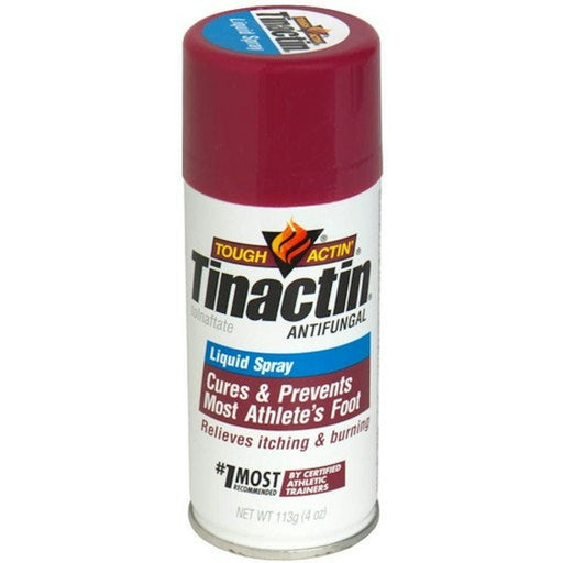 Tinactin Tinactin Athlete's Foot Antifungal Treatment Liquid Spray, 5.3 Oz Can Health & Beauty White Smoke