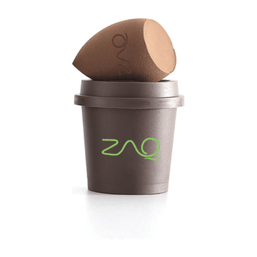 ZAQ Skin & Body Makeup Sponge Set, Makeup Blender in Coffee Cup, Cosmetic Tools for Liquid, Powder, BB Cream & Sunscreen White Smoke Gourd