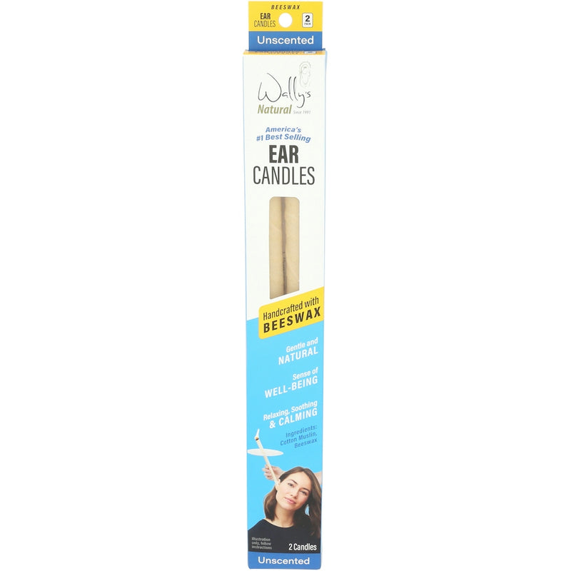 Wally's Natural Products Wally’s Natural Products Beeswax Ear Candles – 2 Pack Ear Candles White Smoke