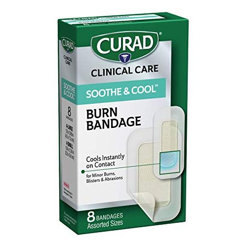 Curad Curad Soothe & Cool Bandages, Burn, Assorted Sizes Medical Tape & Bandages Lavender