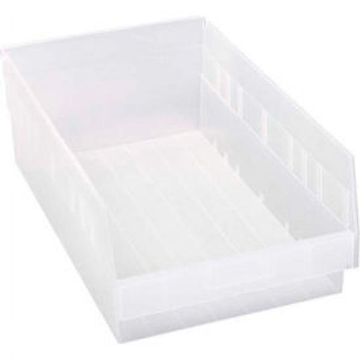 Generic Generic Plastic Nesting Storage Shelf Bin QSB210 11-1/8 W X 17-7/8 D X 6 H Clear Filing & Organization Lavender