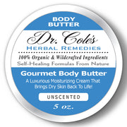 COLEHERBALS LLC 33 - Dr. Cole's Gourmet Body Butter - Unscented Herbal Light Gray