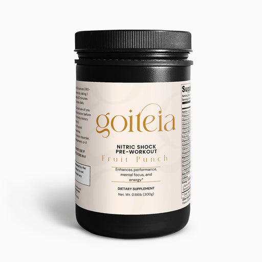 Goiteia Goiteia Nitric Shock Pre-Workout Powder (Fruit Punch) 10.6 Oz (300g) Amino Acids & Blends White Smoke
