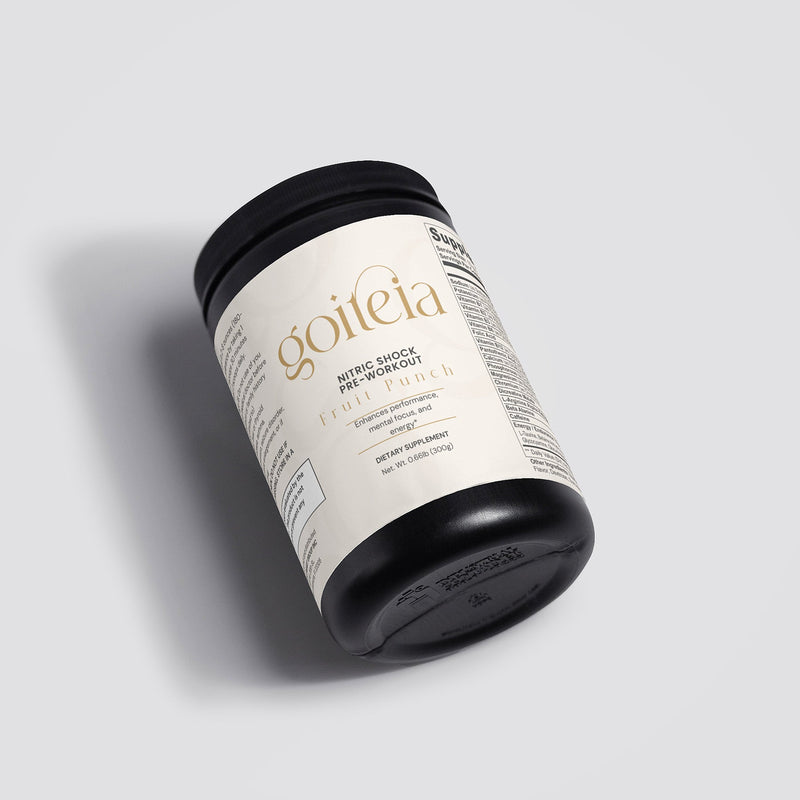 Goiteia Goiteia Nitric Shock Pre-Workout Powder (Fruit Punch) 10.6 Oz (300g) Amino Acids & Blends Lavender