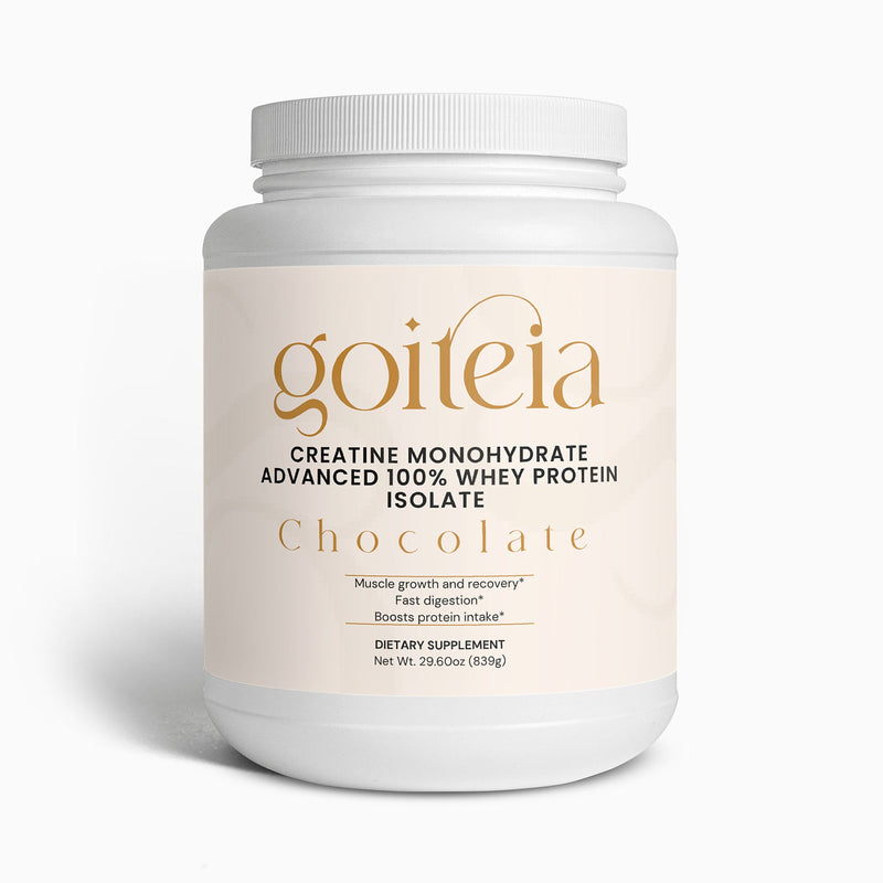 Goiteia Goiteia Advanced 100% Whey Protein Isolate (Chocolate) 29.60 oz./839 g Proteins & Blends White Smoke