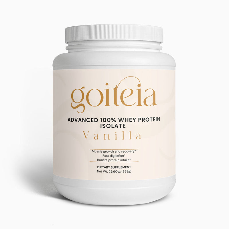 Goiteia Goiteia Advanced 100% Whey Protein Isolate (Vanilla) 28.40 oz./805g Proteins & Blends White Smoke