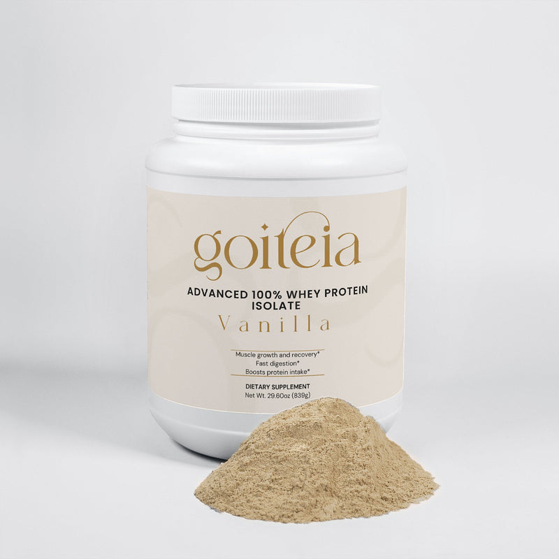 Goiteia Goiteia Advanced 100% Whey Protein Isolate (Vanilla) 28.40 oz./805g Proteins & Blends Light Gray