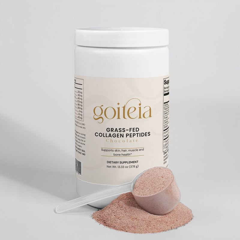 Goiteia Goiteia Grass-Fed Collagen Peptides Powder (Chocolate) 13.33 Oz (378g) Proteins & Blends Light Gray