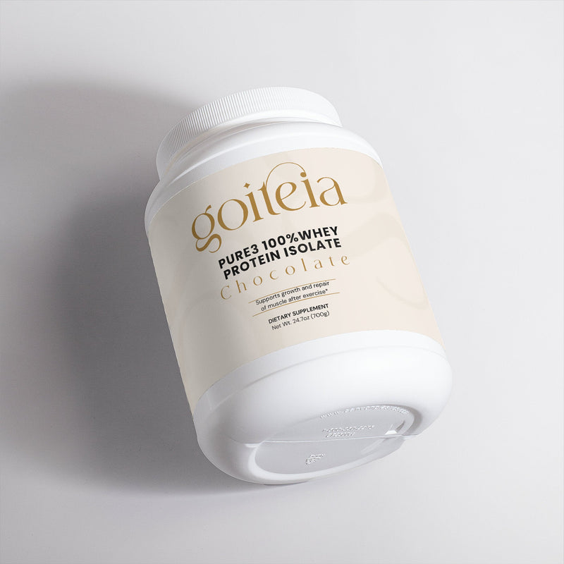 Goiteia Goiteia Pure3 100% Whey Protein Isolate (Chocolate) 24.7oz (700g) Proteins & Blends Lavender