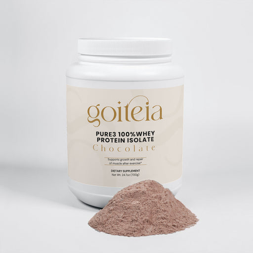 Goiteia Goiteia Pure3 100% Whey Protein Isolate (Chocolate) 24.7oz (700g) Proteins & Blends Light Gray