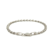 Bids.com 2.9mm 14k White Gold Heart Bracelet Bracelets White Smoke 5.5 / White Gold,7 / White Gold,8 / White Gold