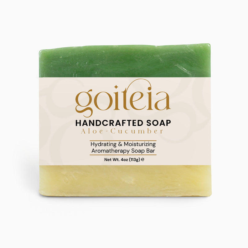 Goiteia Goiteia Aloe & Cool Cucumber Soap  4 oz (113g) Bar Soap Antique White