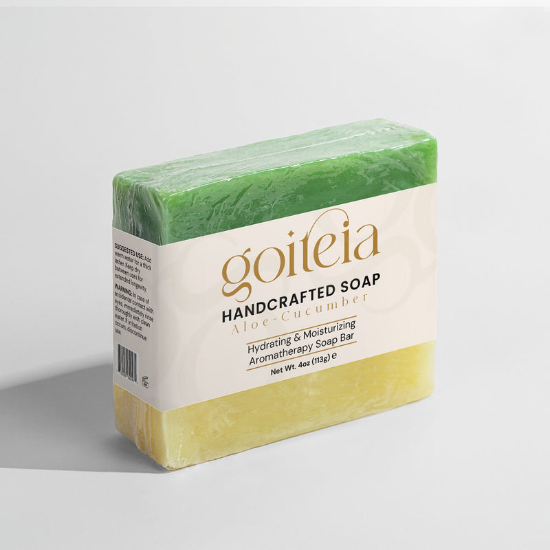 Goiteia Goiteia Aloe & Cool Cucumber Soap  4 oz (113g) Bar Soap Light Gray