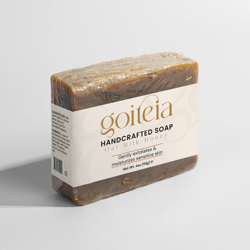 Goiteia Goiteia Oat Milk Honey Soap 4 oz (113g) Bar Soap Light Gray