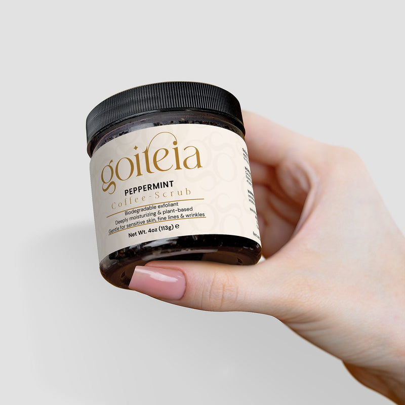 Goiteia Goiteia Peppermint Coffee Scrub 4 oz (113g) Scrub Light Gray